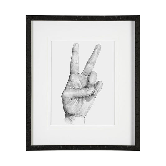 Mercana - Hand Signs II by Jennifer Paxton Parker a Framed Art Print Matted under Glass - 13333 view 1