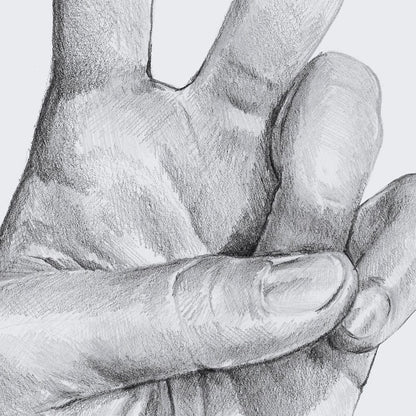 Mercana - Hand Signs II by Jennifer Paxton Parker a Framed Art Print Matted under Glass - 13333 view 7