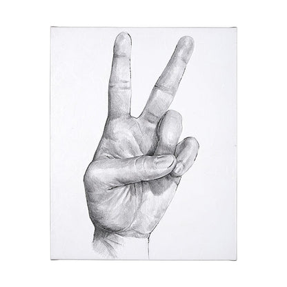 Mercana - Hand Signs II by Jennifer Paxton Parker a Hand Embellished Textured Canvas - 101754-L view 1