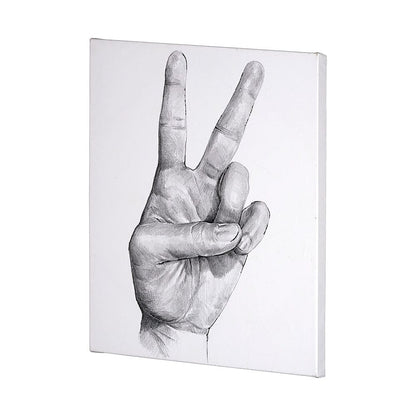 Mercana - Hand Signs II by Jennifer Paxton Parker a Hand Embellished Textured Canvas - 101754-L view 2