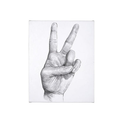 Mercana - Hand Signs II by Jennifer Paxton Parker a Hand Embellished Textured Canvas - 101754-S view 1
