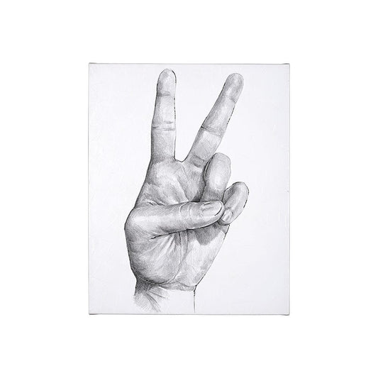 Mercana - Hand Signs II by Jennifer Paxton Parker a Hand Embellished Textured Canvas - 101754-S view 1