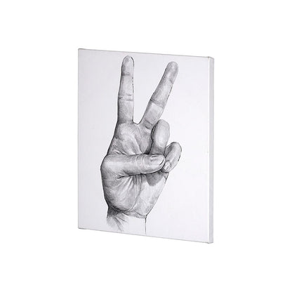 Mercana - Hand Signs II by Jennifer Paxton Parker a Hand Embellished Textured Canvas - 101754-S view 3