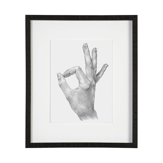 Mercana - Hand Signs III by Jennifer Paxton Parker a Framed Art Print Matted under Glass - 13334 view 1
