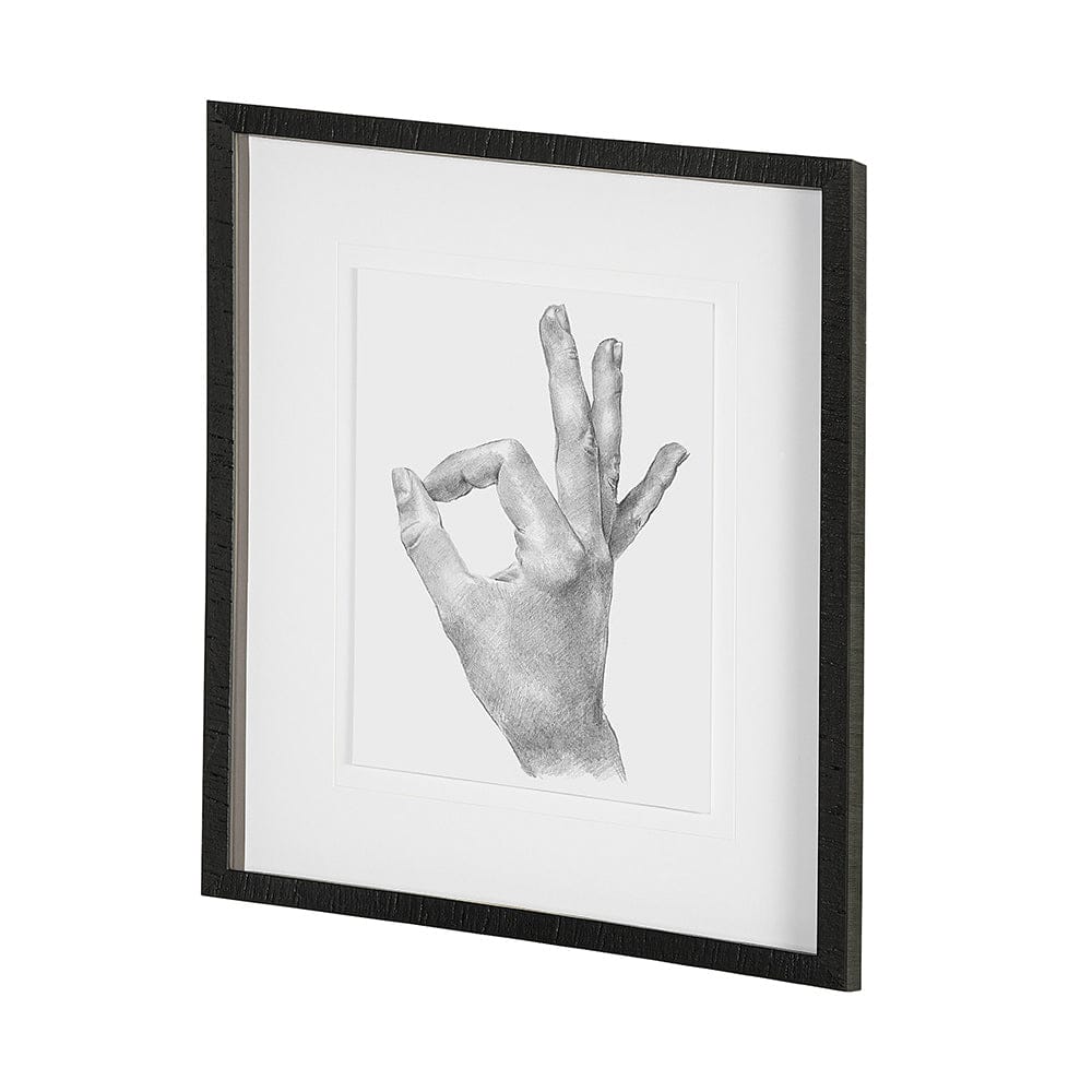 Mercana - Hand Signs III by Jennifer Paxton Parker a Framed Art Print Matted under Glass - 13334 view 2