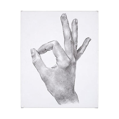 Mercana - Hand Signs III by Jennifer Paxton Parker a Hand Embellished Textured Canvas - 101755-L view 1