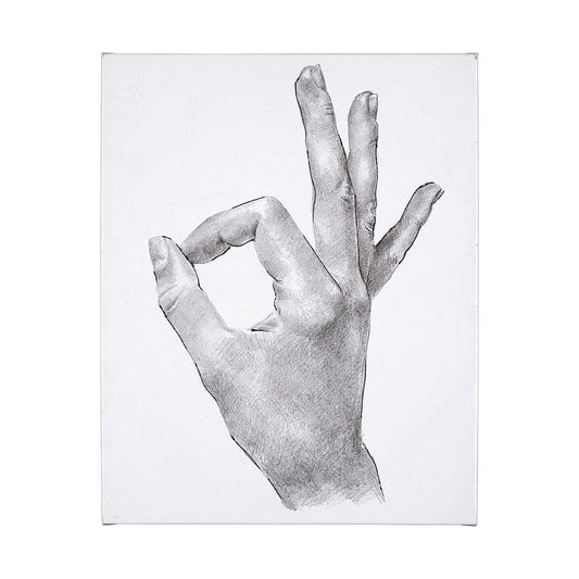 Mercana - Hand Signs III by Jennifer Paxton Parker a Hand Embellished Textured Canvas - 101755-L view 1