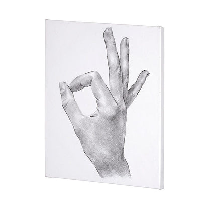 Mercana - Hand Signs III by Jennifer Paxton Parker a Hand Embellished Textured Canvas - 101755-L view 2