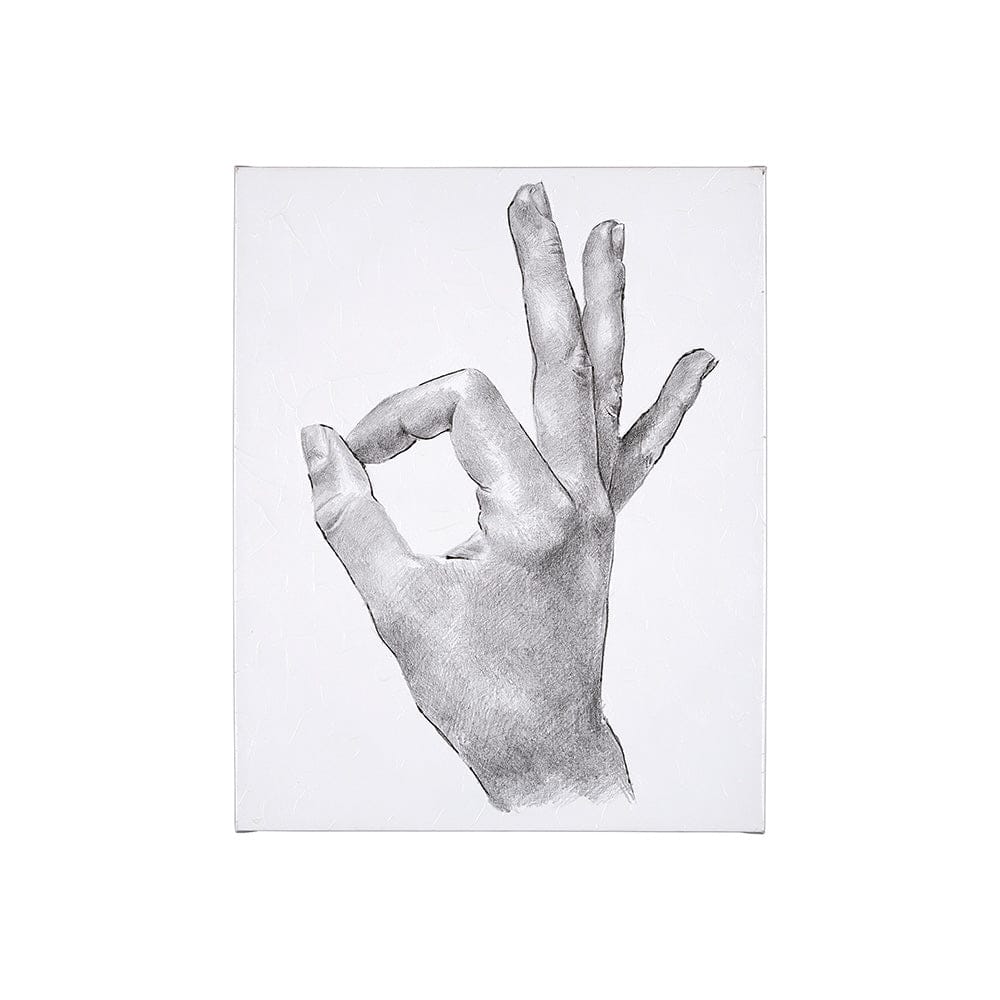 Mercana - Hand Signs III by Jennifer Paxton Parker a Hand Embellished Textured Canvas - 101755-S view 1