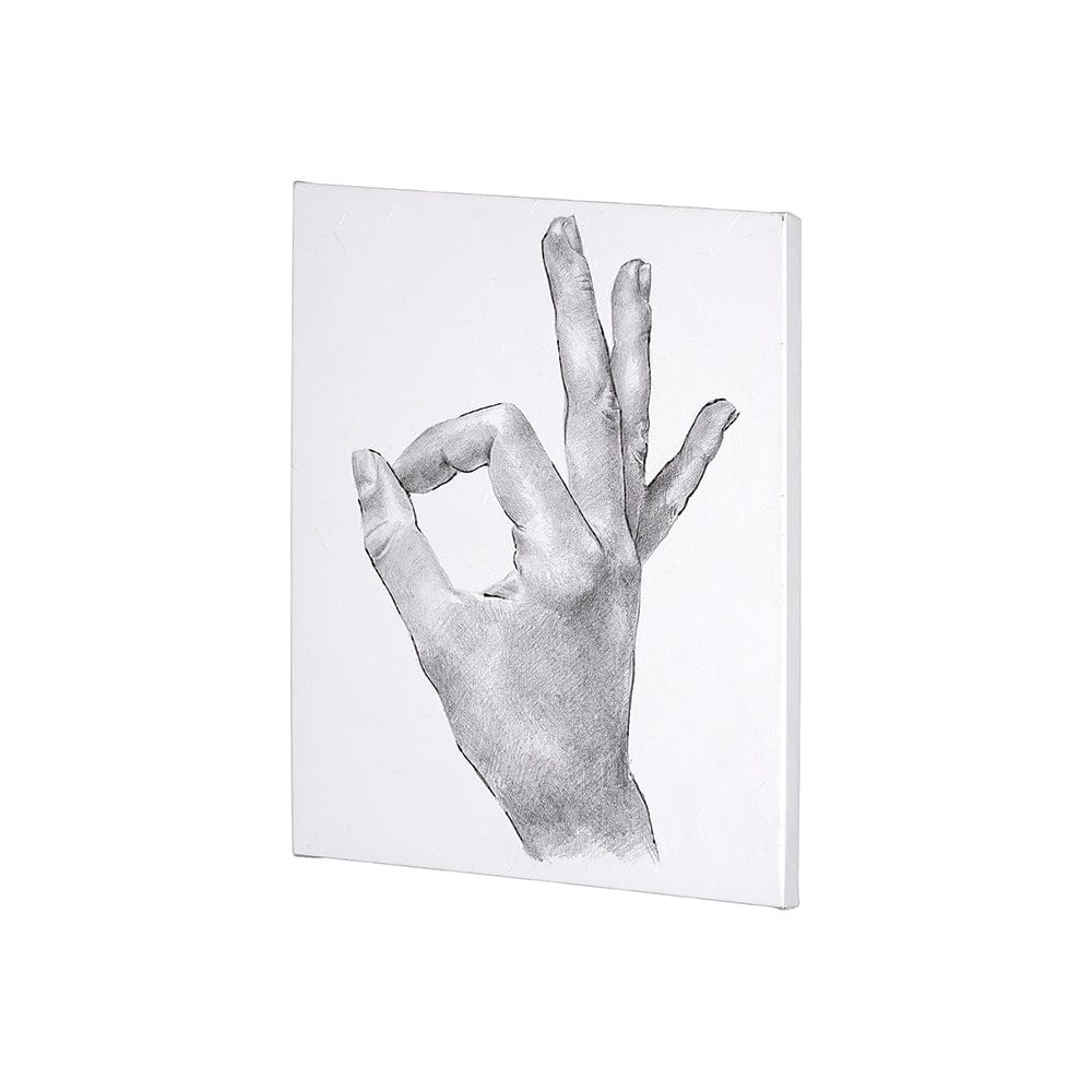 Mercana - Hand Signs III by Jennifer Paxton Parker a Hand Embellished Textured Canvas - 101755-S view 3
