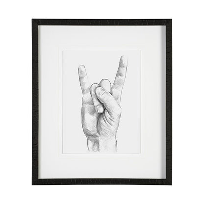 Mercana - Hand Signs IV by Jennifer Paxton Parker a Framed Art Print Matted under Glass - 13335 view 1