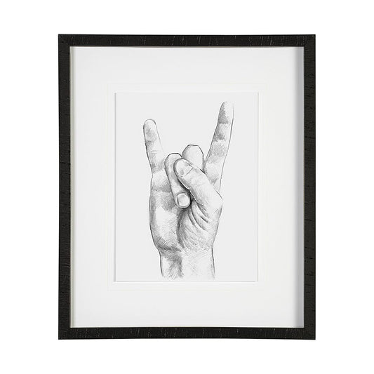 Mercana - Hand Signs IV by Jennifer Paxton Parker a Framed Art Print Matted under Glass - 13335 view 1