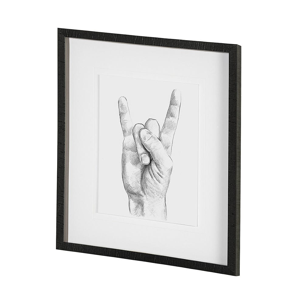 Mercana - Hand Signs IV by Jennifer Paxton Parker a Framed Art Print Matted under Glass - 13335 view 2