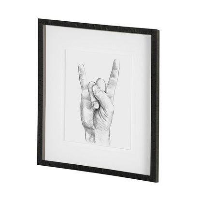 Mercana - Hand Signs IV by Jennifer Paxton Parker a Framed Art Print Matted under Glass - 13335 view 2