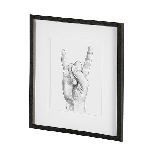 Mercana - Hand Signs IV by Jennifer Paxton Parker a Framed Art Print Matted under Glass - 13335 view 2