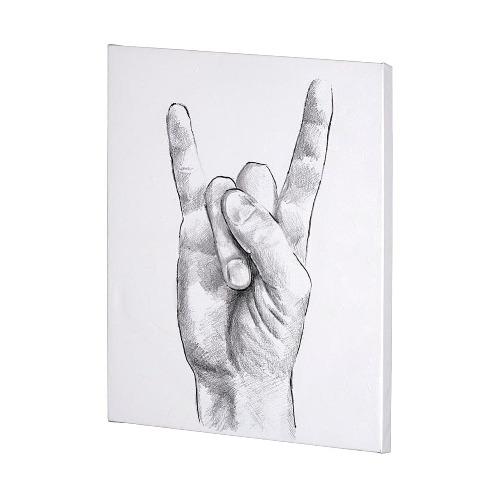 Mercana - Hand Signs IV by Jennifer Paxton Parker a Hand Embellished Textured Canvas - 101756-L view 3