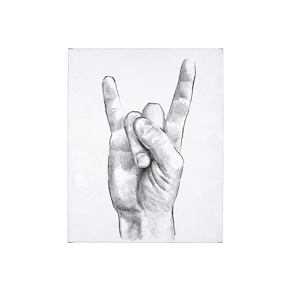 Mercana - Hand Signs IV by Jennifer Paxton Parker a Hand Embellished Textured Canvas - 101756-S view 1