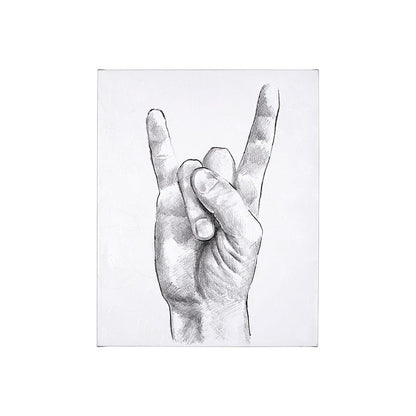 Mercana - Hand Signs IV by Jennifer Paxton Parker a Hand Embellished Textured Canvas - 101756-S view 1