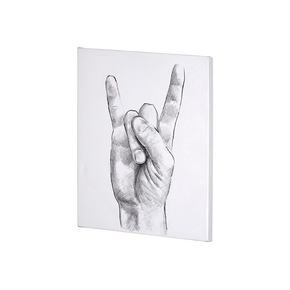 Mercana - Hand Signs IV by Jennifer Paxton Parker a Hand Embellished Textured Canvas - 101756-S view 3