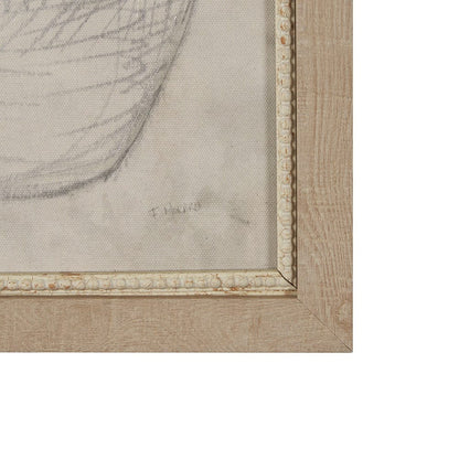 Mercana - Handled Jug Sketch by Mercana Studio a Hand Embellished Framed Art Print (Set of 2) - 15621 view 3
