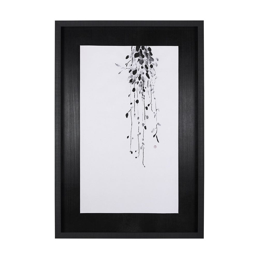 Mercana - Hanging Vines by Mercana Studio a Hand Embellished Textured Framed Art Print - 14817 view 1