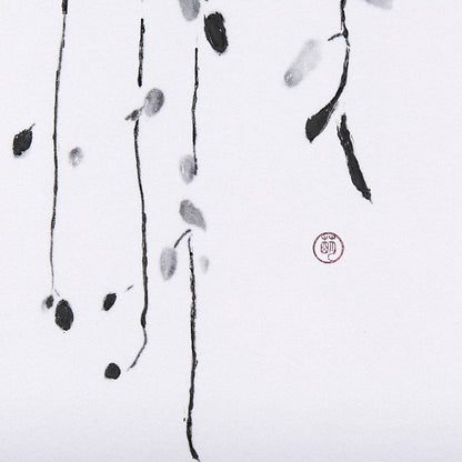 Mercana - Hanging Vines by Mercana Studio a Hand Embellished Textured Framed Art Print - 14817 view 6
