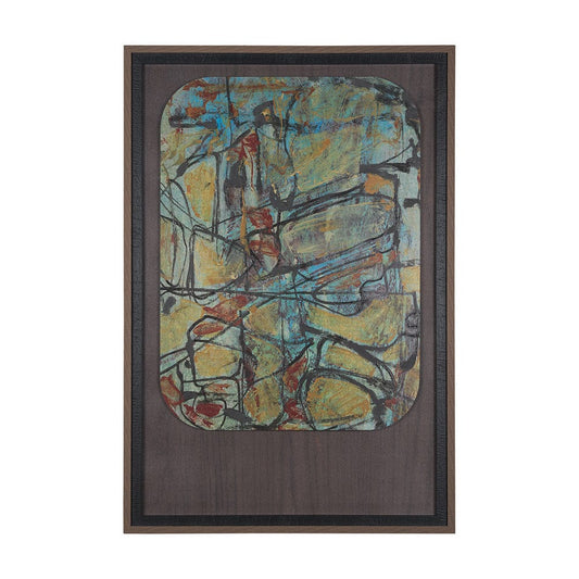 Mercana - Happenings I by Mercana Studio a Hand Embellished Textured Framed Art Print Matted under Glass - 15357 view 1
