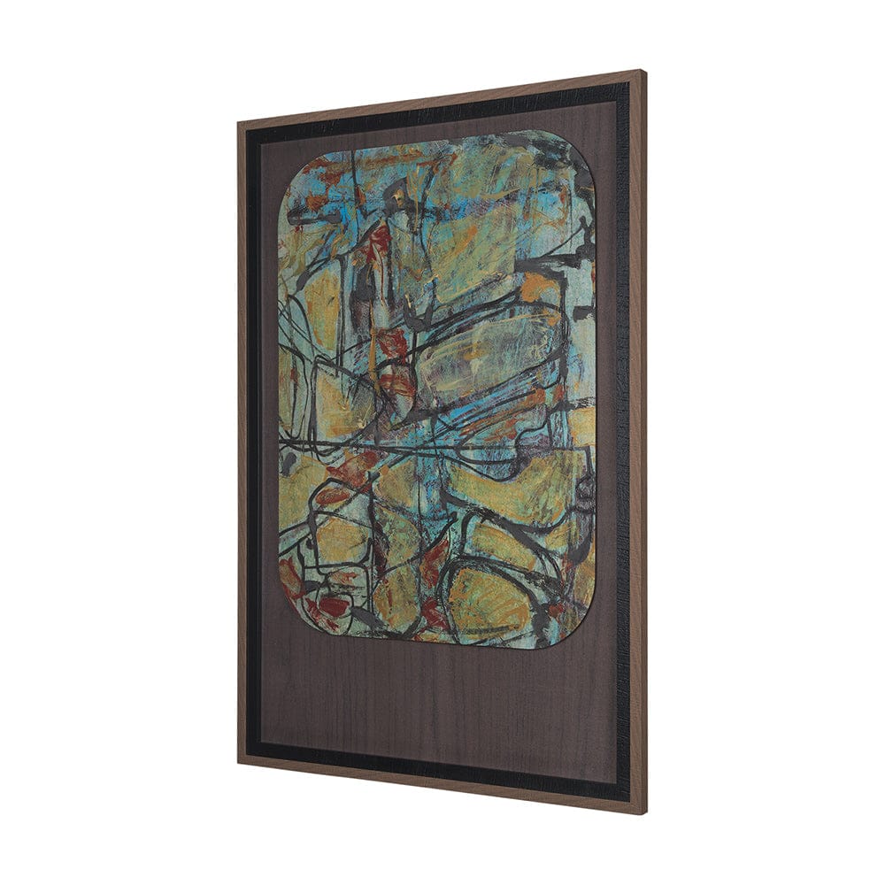 Mercana - Happenings I by Mercana Studio a Hand Embellished Textured Framed Art Print Matted under Glass - 15357 view 2