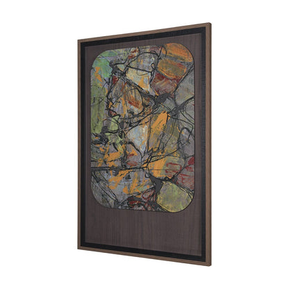 Mercana - Happenings II by Mercana Studio a Hand Embellished Textured Framed Art Print Matted under Glass - 15358 view 2