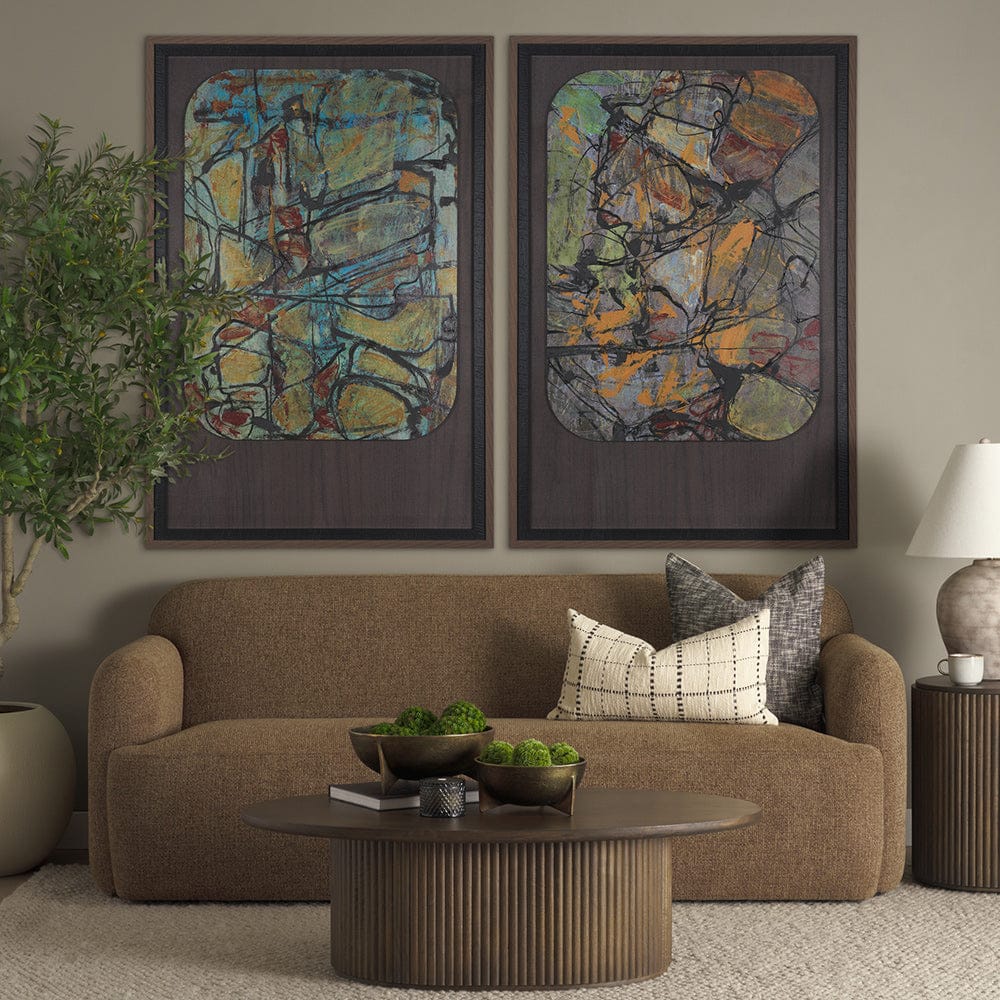 Mercana - Happenings II by Mercana Studio a Hand Embellished Textured Framed Art Print Matted under Glass - 15358 view 8