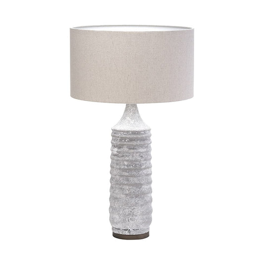Mercana - Harlan 30.5"H Beige-Toned Fabric Shade Gray Concrete Base Table Lamp - 68341 view 1