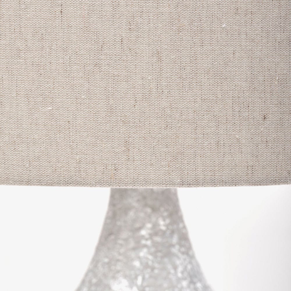 Mercana - Harlan 30.5"H Beige-Toned Fabric Shade Gray Concrete Base Table Lamp - 68341 view 3