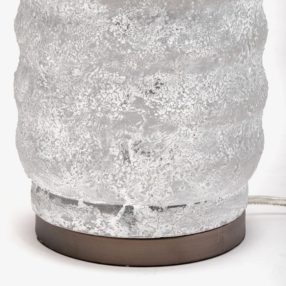 Mercana - Harlan 30.5"H Beige-Toned Fabric Shade Gray Concrete Base Table Lamp - 68341 view 4