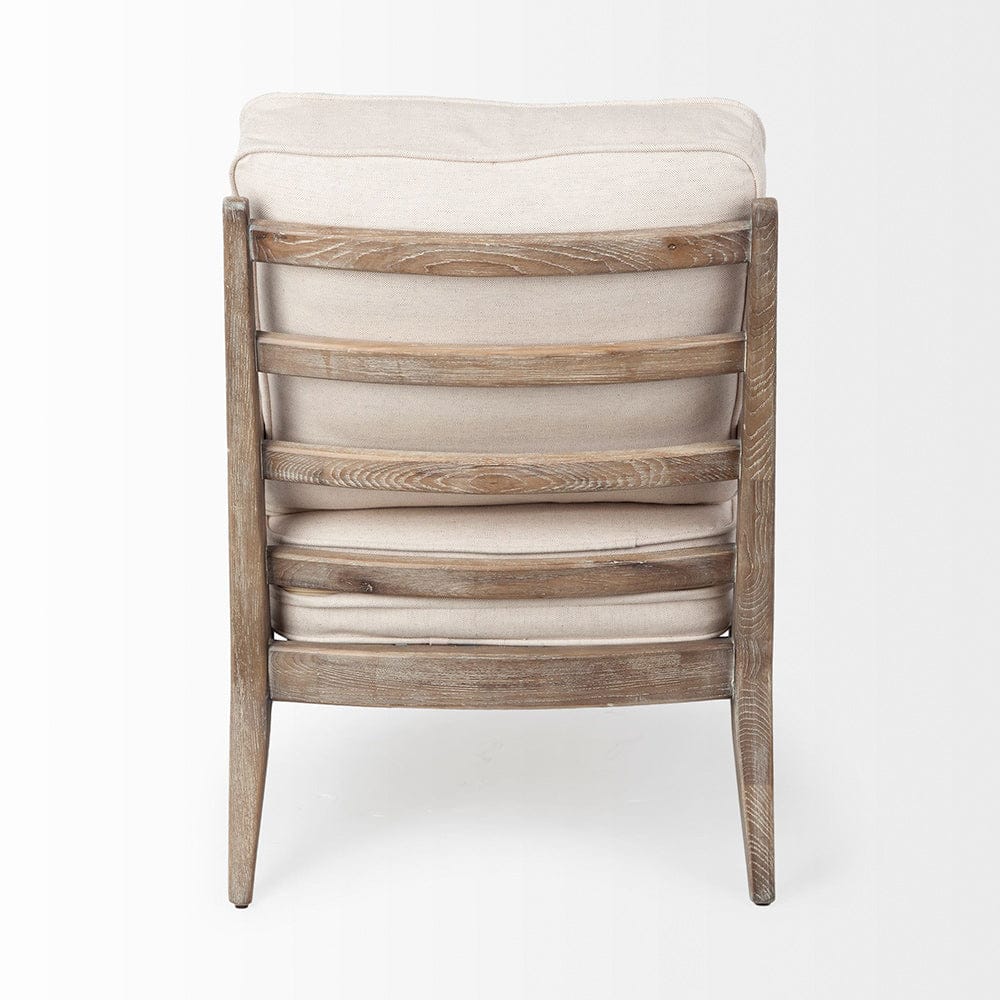Mercana - Harman II Off-White Fabric Seat w/ Wood Frame Accent Chair - 67513 view 4