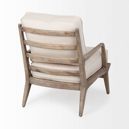 Mercana - Harman II Off-White Fabric Seat w/ Wood Frame Accent Chair - 67513 view 5