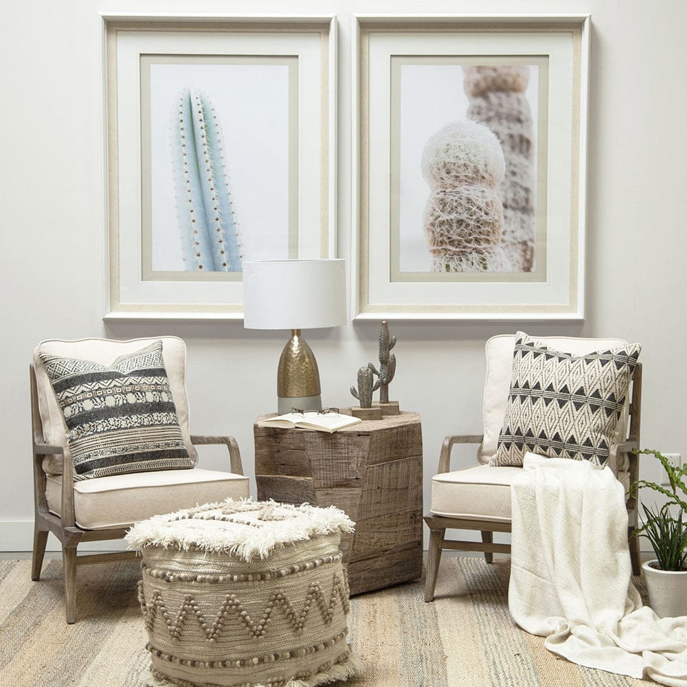 Mercana - Harman II Off-White Fabric Seat w/ Wood Frame Accent Chair - 67513 view 7