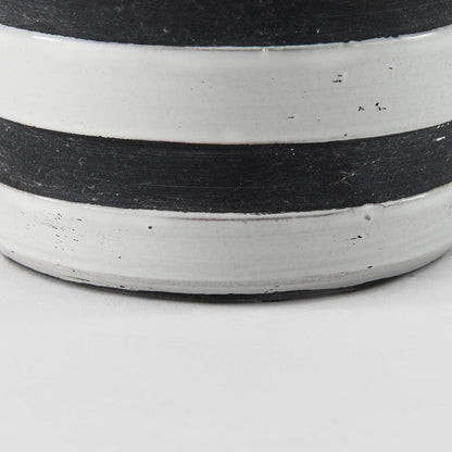 Mercana - Harmon I Small White w/ Charcoal Stripes Ceramic Jug - 31066 view 8