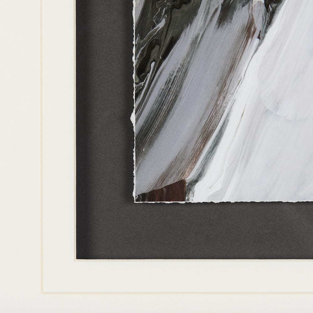 Mercana - Harmonic V by Mercana Studio a Hand Embellished Textured Framed Art Print Matted under Glass - 14656 view 6