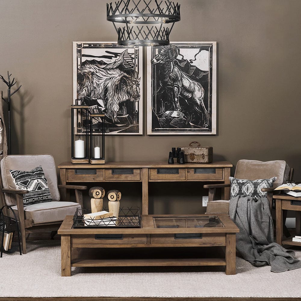 Mercana - Harrelson III 72L x 18W Brown Wood 4 Drawer Console Table - 68205 view 8
