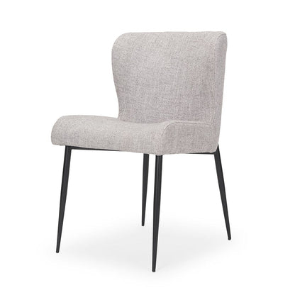 Mercana - Hartt Dining Chair W/ Matte Black Metal Frame and Gray Fabric - 70431 view 1