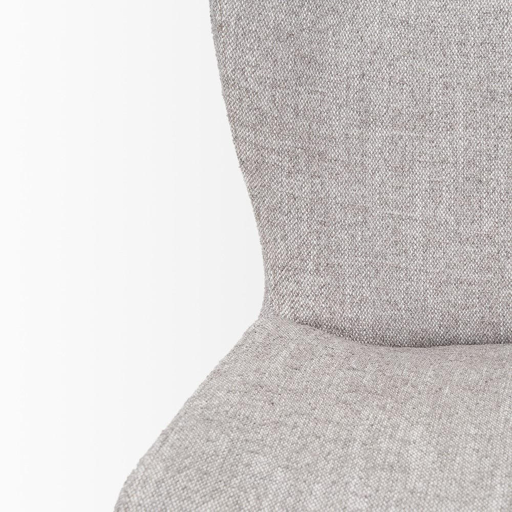Mercana - Hartt Dining Chair W/ Matte Black Metal Frame and Gray Fabric - 70431 view 3