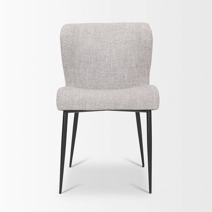 Mercana - Hartt Dining Chair W/ Matte Black Metal Frame and Gray Fabric - 70431 view 7