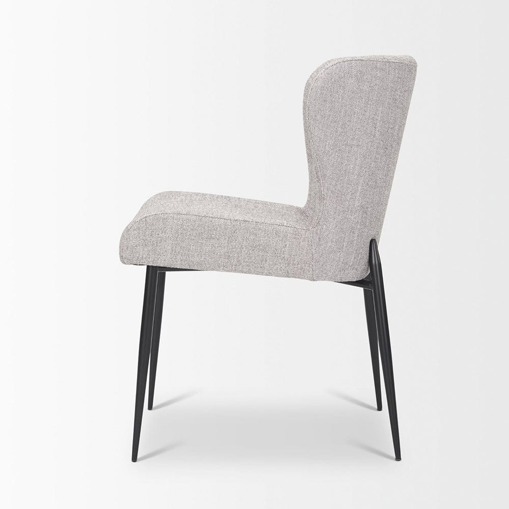 Mercana - Hartt Dining Chair W/ Matte Black Metal Frame and Gray Fabric - 70431 view 8