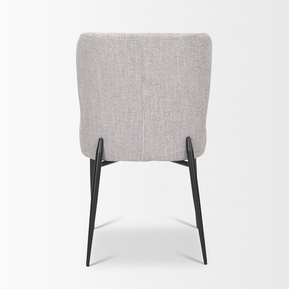 Mercana - Hartt Dining Chair W/ Matte Black Metal Frame and Gray Fabric - 70431 view 9