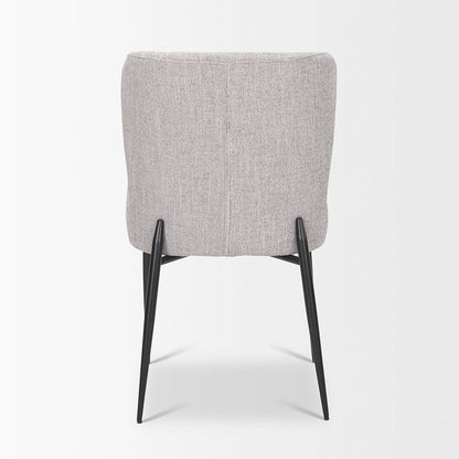 Mercana - Hartt Dining Chair W/ Matte Black Metal Frame and Gray Fabric - 70431 view 9