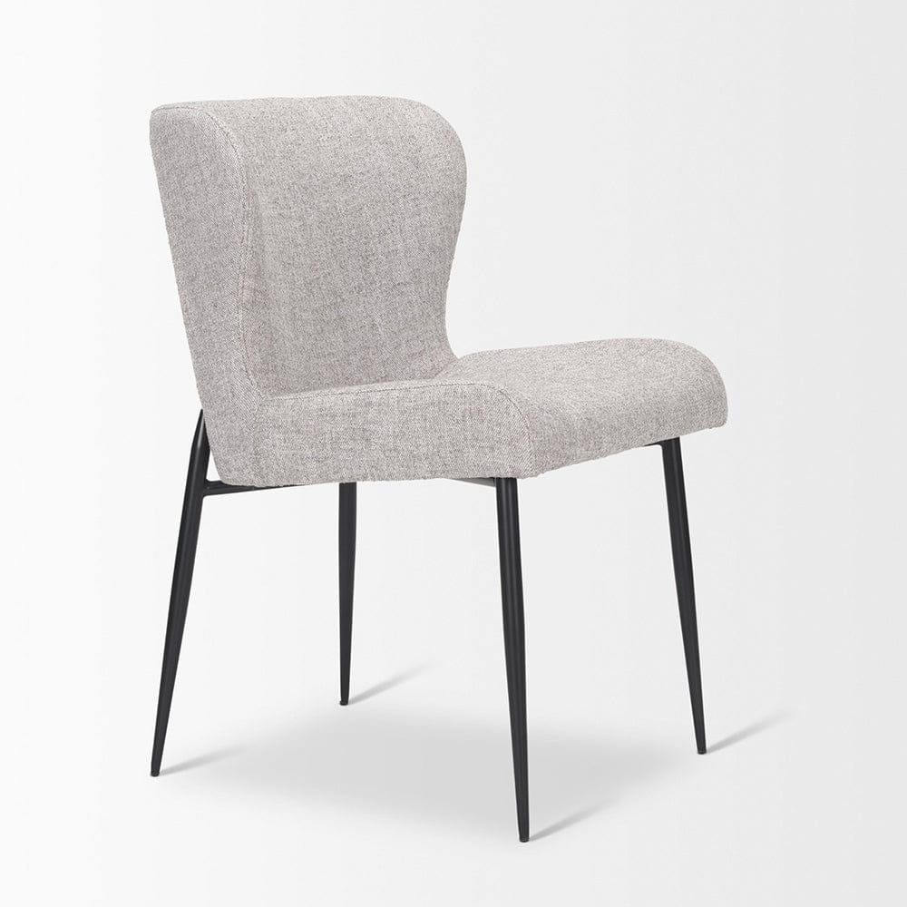 Mercana - Hartt Dining Chair W/ Matte Black Metal Frame and Gray Fabric - 70431 view 11