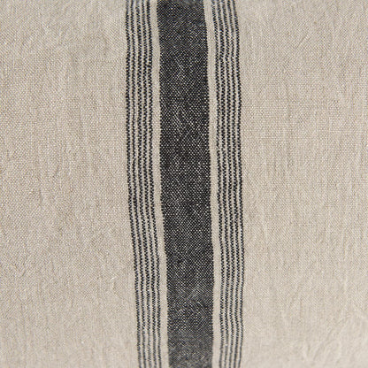 Mercana - Hattie 13L x 21W Beige and Black Fabric Striped Decorative Pillow Cover - 69432 view 7