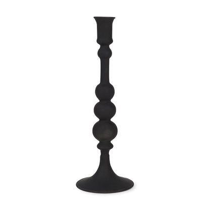 Mercana - Haute Large Matte Black Blown Glass Candlestick - 70359 view 1