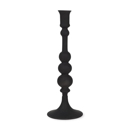 Mercana - Haute Large Matte Black Blown Glass Candlestick - 70359 view 1