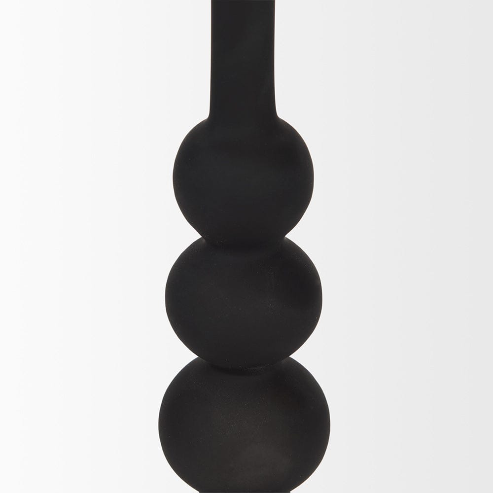 Mercana - Haute Large Matte Black Blown Glass Candlestick - 70359 view 4